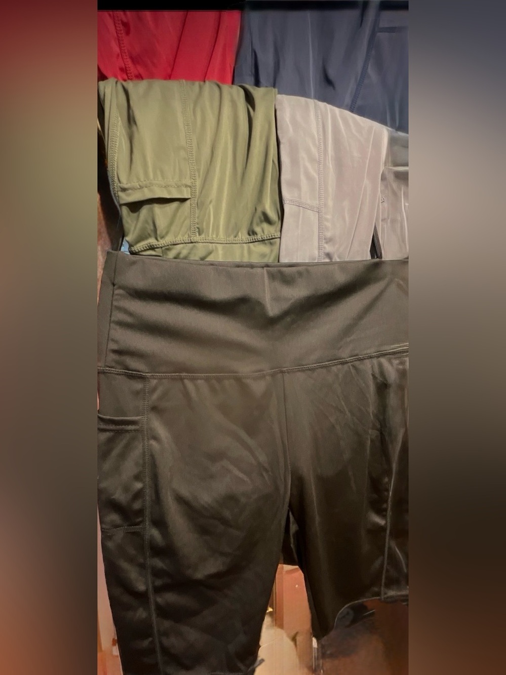 High-Waist Athletic Biker Short Women Side Pockets 27-30”wst 5 color u choose NW